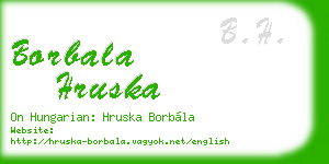 borbala hruska business card